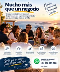¿Hay por aquí personas con espíritu emprendedor que sientan que quieren algo más?